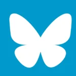 Bluesky Butterfly Icon Logo