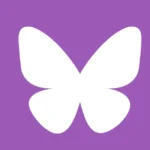 Bluesky Butterfly Icon Logo