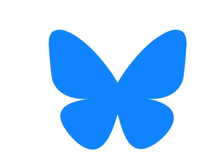 Bluesky Butterfly Icon Logo