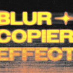Blur Copier Text Effect / Logo Mockup