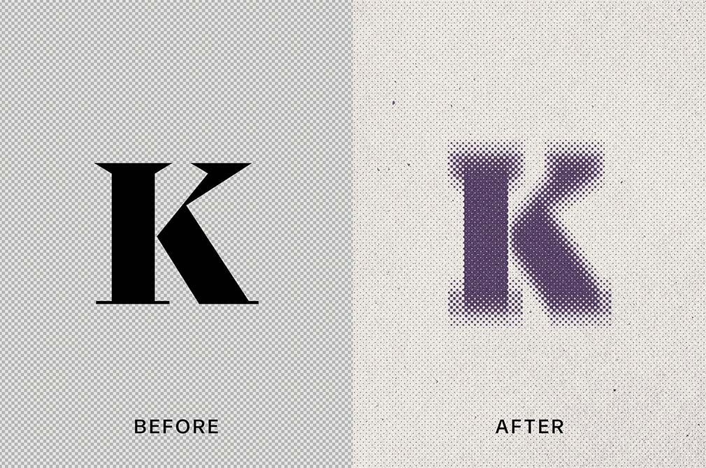 Blurred Dots Text Effect