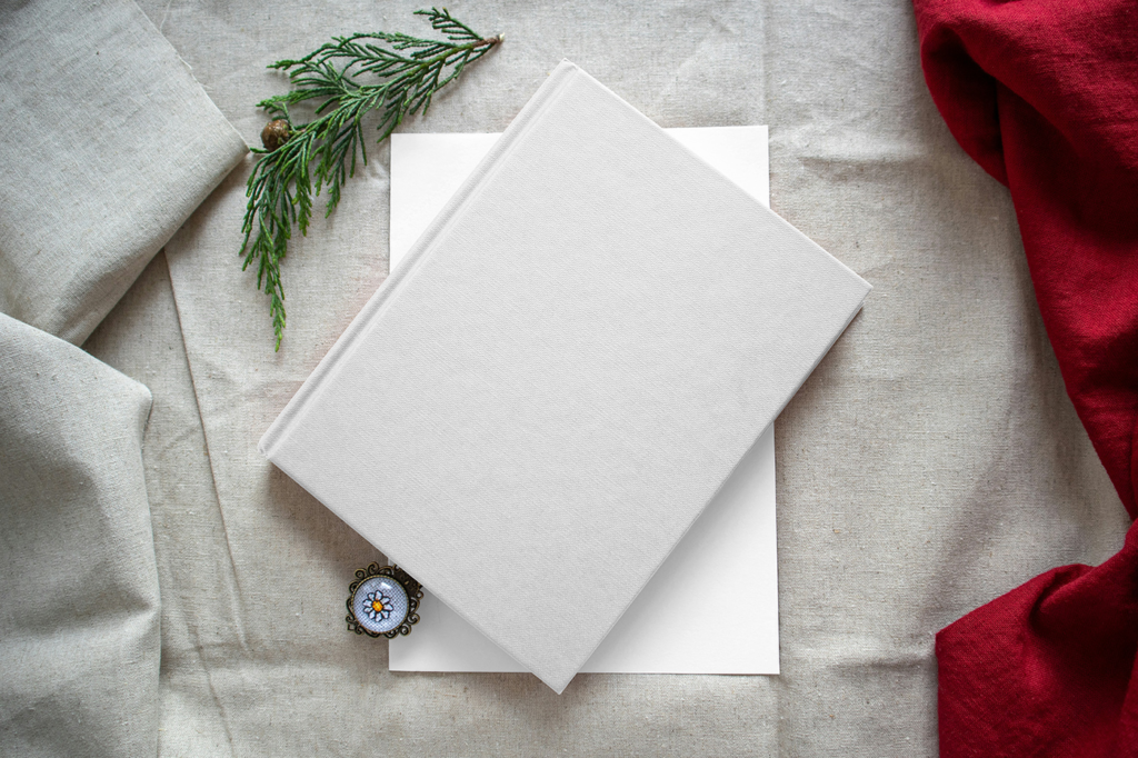 Book Cover on Card Mockup