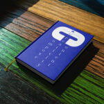 Book on Color Table Mockup