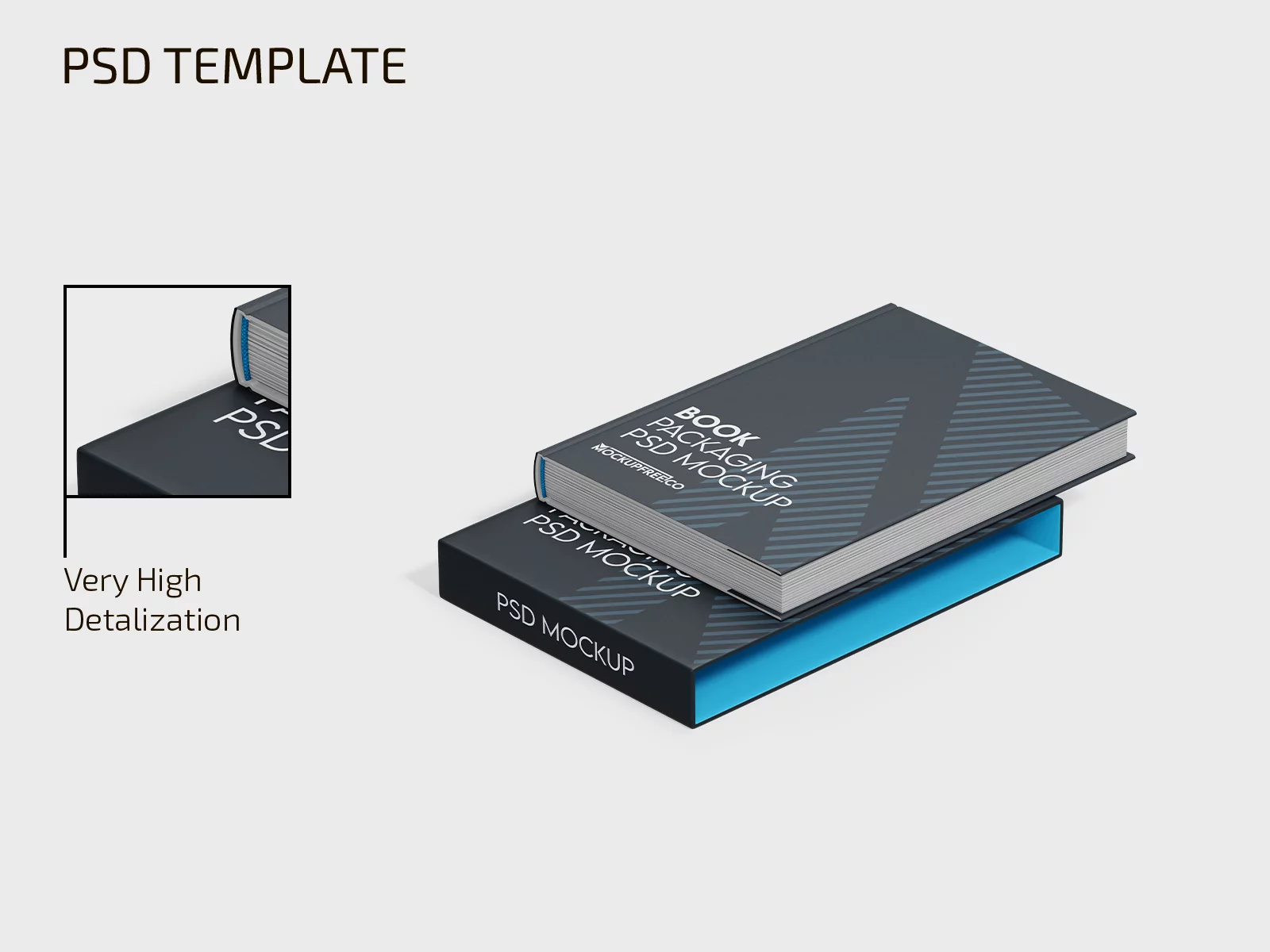 Free Book Packaging Mockup PSD Template