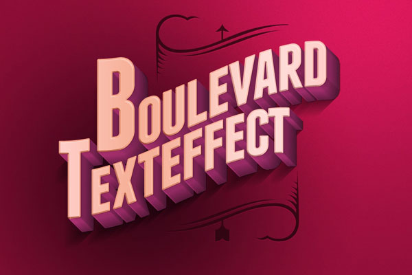 Boulevard Retro Text Effect
