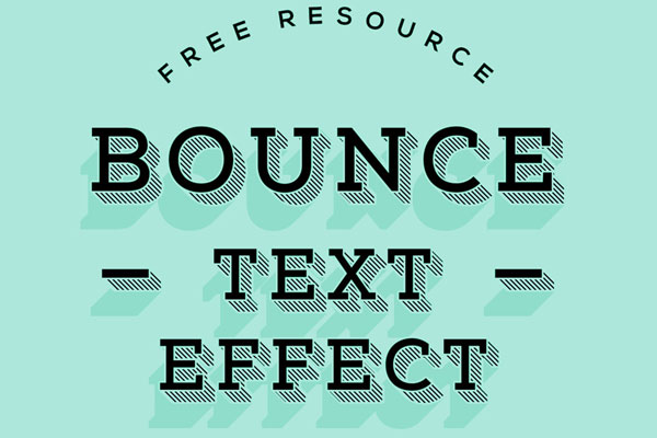 Bounce Text Effect