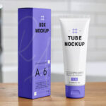 Box Cosmetic Tube Mockup