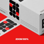 Box with Duct Tape Branding Mockup