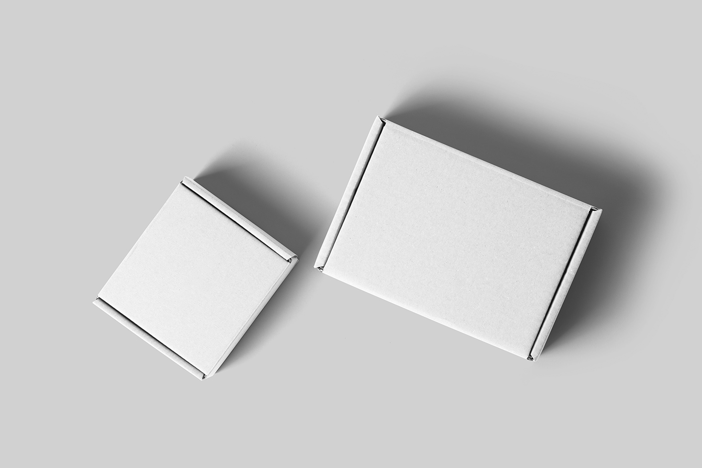 Free Boxes Top View Mockup PSD Template