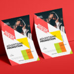 Brand Curved Paper Poster Mockup