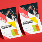 Brand Curved Paper Poster Mockup