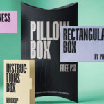 Branding Mockup Including Business Card and 3 Boxes