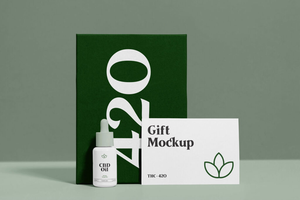 Branding Mockup Standing in Front View Featuring a Dispensing Bottle