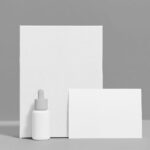 Branding Mockup Standing in Front View Featuring a Dispensing Bottle