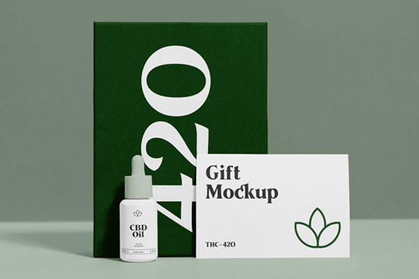 Branding Mockup Standing in Front View Featuring a Dispensing Bottle