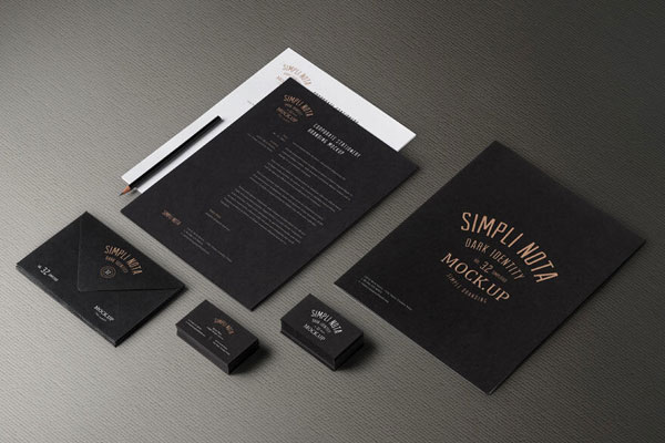 Branding Stationery Mockup Featuring Cards and Envelope