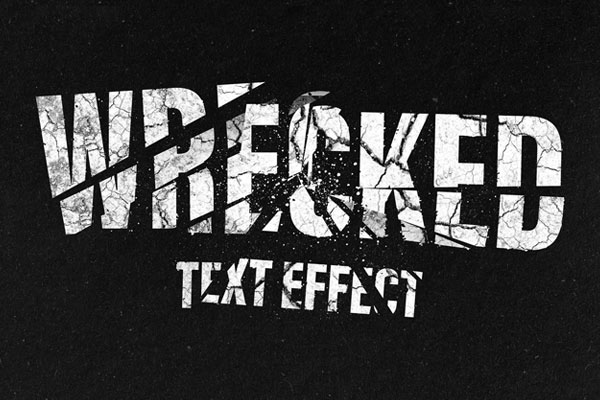 Broken Text Effect
