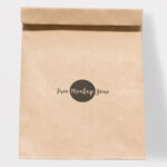Brown Paper Burger Bag Mockup