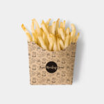 Brown Paper French Fries Box Mockup