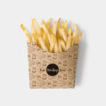 Brown Paper French Fries Box Mockup