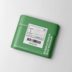 Bubble Mailing Bag Mockup in Top Sight