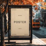 Bus Stop Poster Mockup