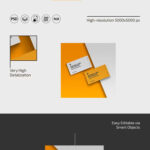 Business Card Mockup in 3 Shots