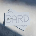 Business Card Mockup Side Road Backdrop