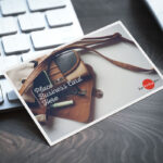Business Card on Keyboard Mockup
