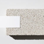 Business Card on The Edge of a Sponge Brick Mockup