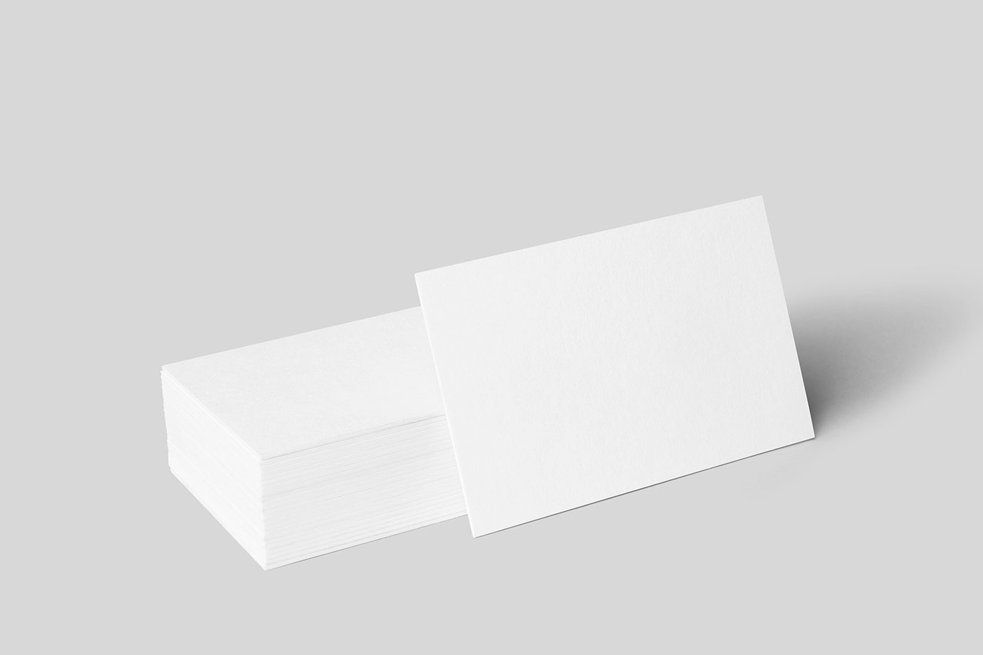 Free Business Card Stack Mockups PSD Template