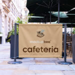 Cafe Fence Banner Mockup