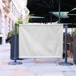 Cafe Fence Banner Mockup