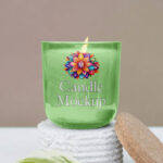 Candle on Stand Mockup