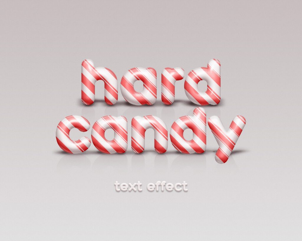 Candy Cane Text / Logo Effect