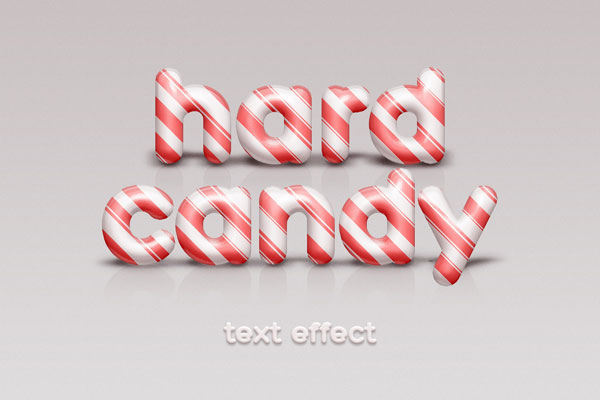 Candy Cane Text / Logo Effect