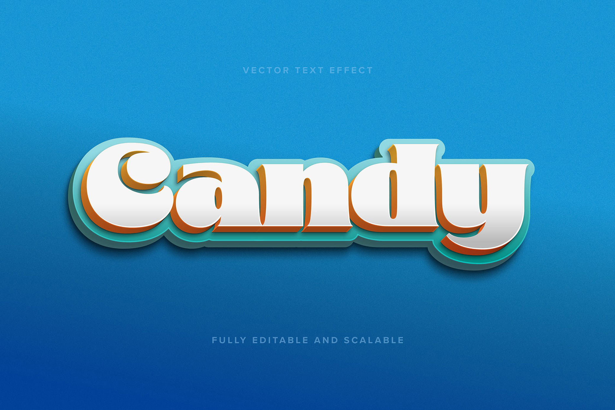 Candy Vector Text Effect FREE PSD