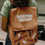 Canvas Backpack Mockup