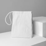 Canvas Bag on Boxes Mockup