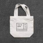 Overhead View of Canvas Tote Bag Mockup
