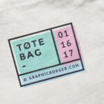 Overhead View of Canvas Tote Bag Mockup