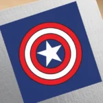 Captain America Shield Blue Logo