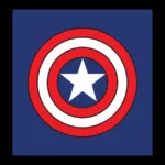 Captain America Shield Blue Logo
