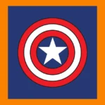 Captain America Shield Blue Logo