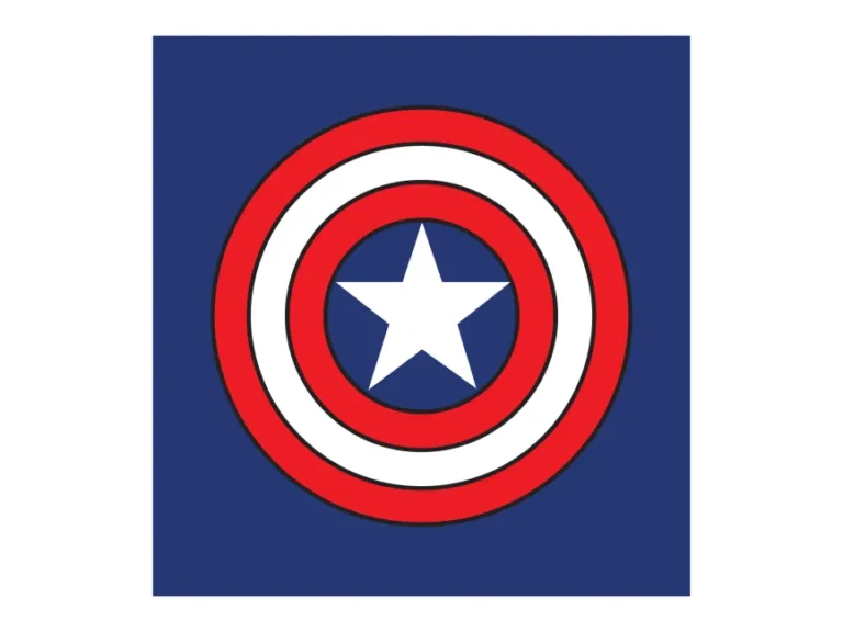 Captain America Shield Blue Logo