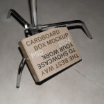 Cardboard Box on Tripod Mockup