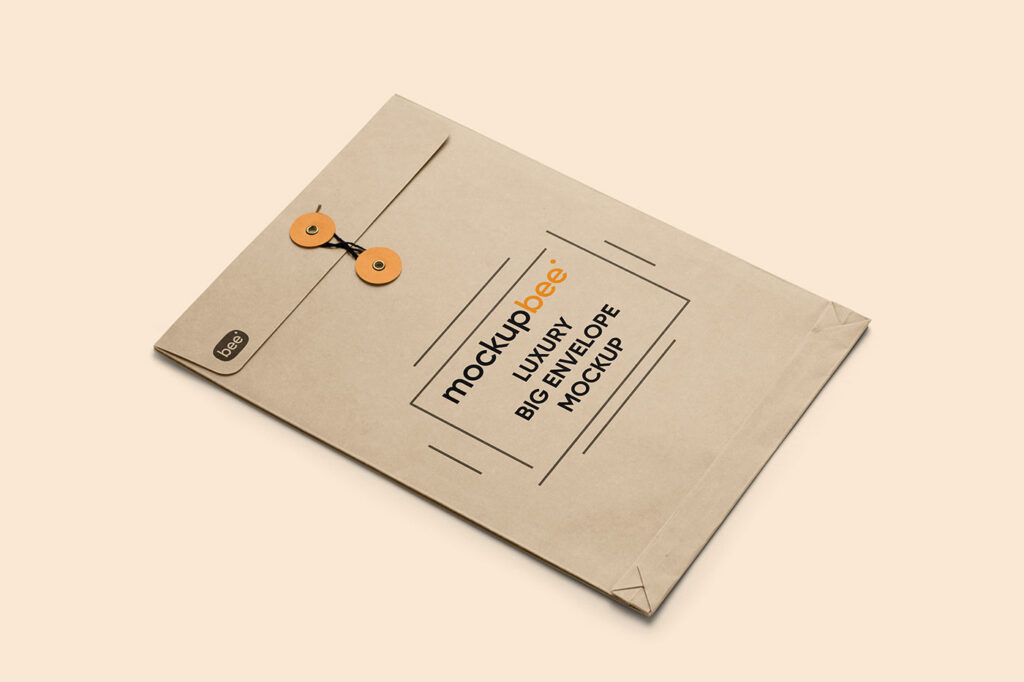 Cardboard Envelope Mockup