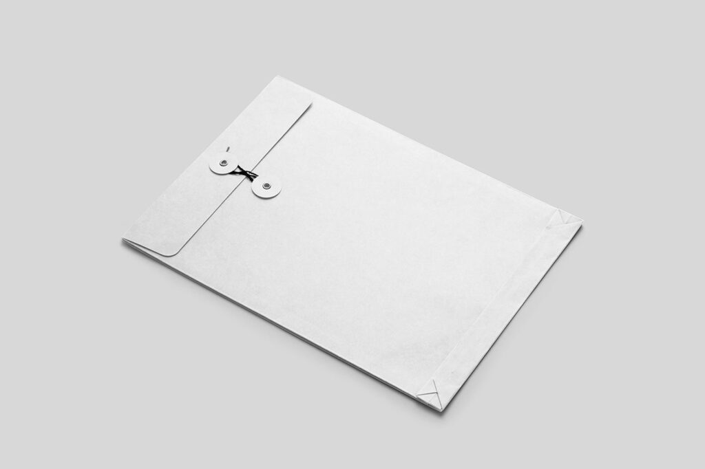 Cardboard Envelope Mockup