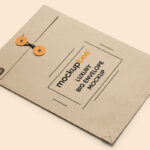 Cardboard Envelope Mockup