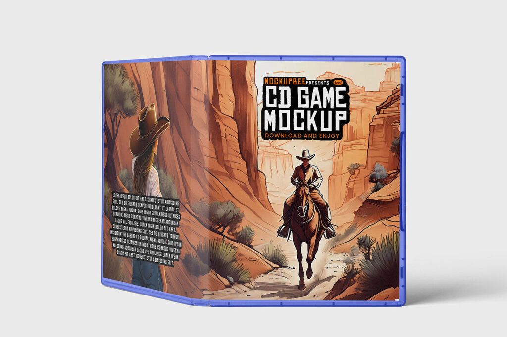 CD Game Box Cover Mockup